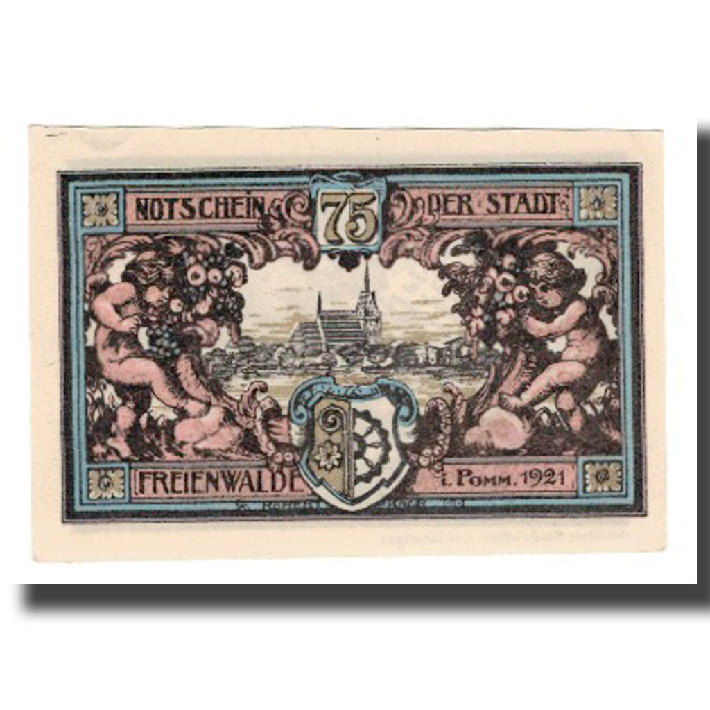 Banknote, Germany, Freienwalde Stadt, 75 Pfennig, Cherubins 2, 1921, AU(55-58)