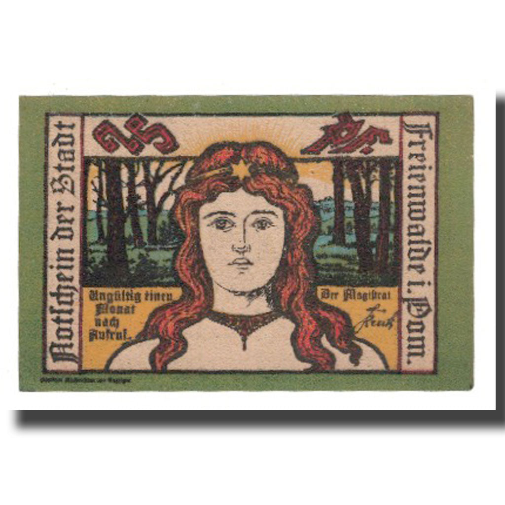 Banknote, Germany, Freienwalde Stadt, 25 Pfennig, village, Undated (1922)