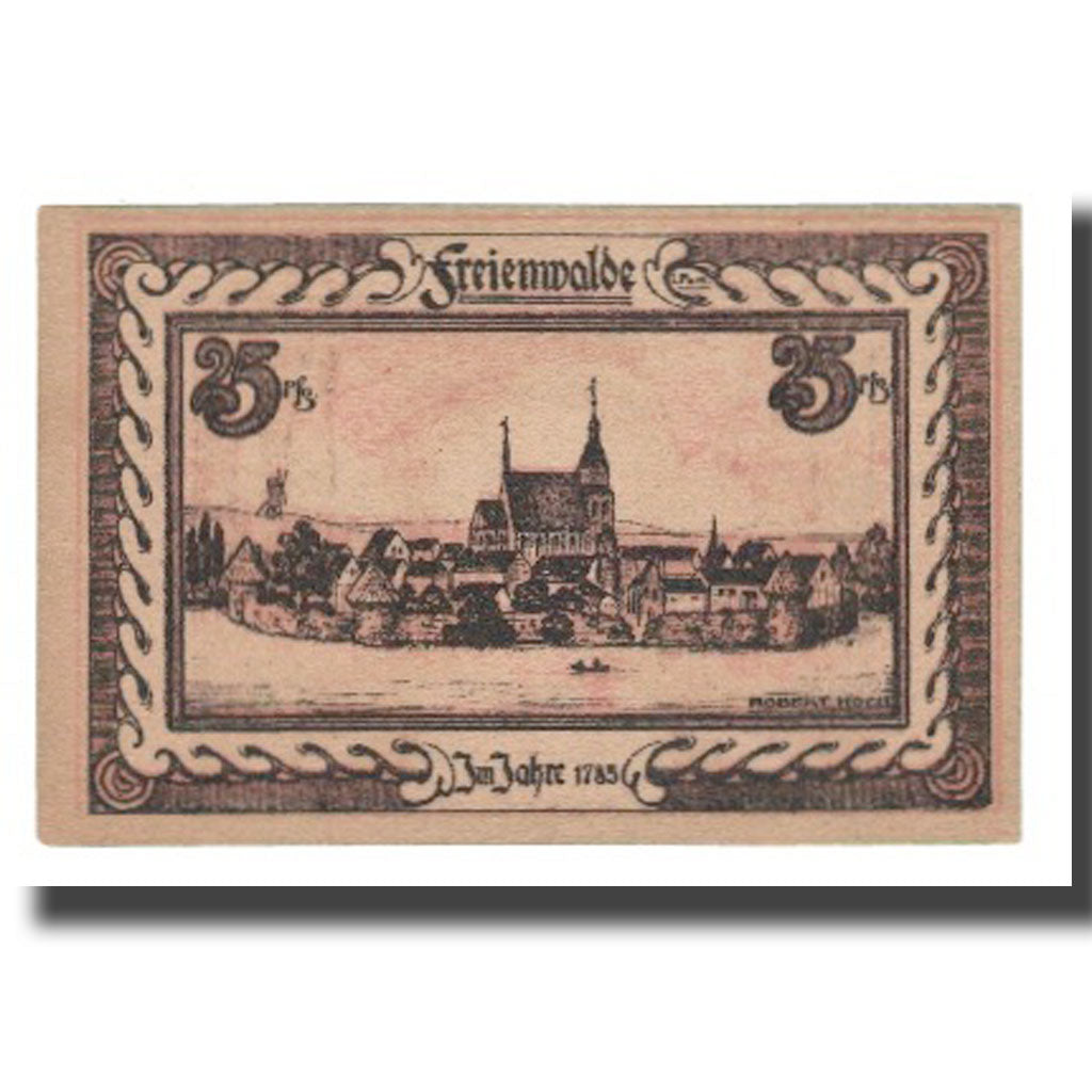 Banknote, Germany, Freienwalde Stadt, 25 Pfennig, village, Undated (1922)