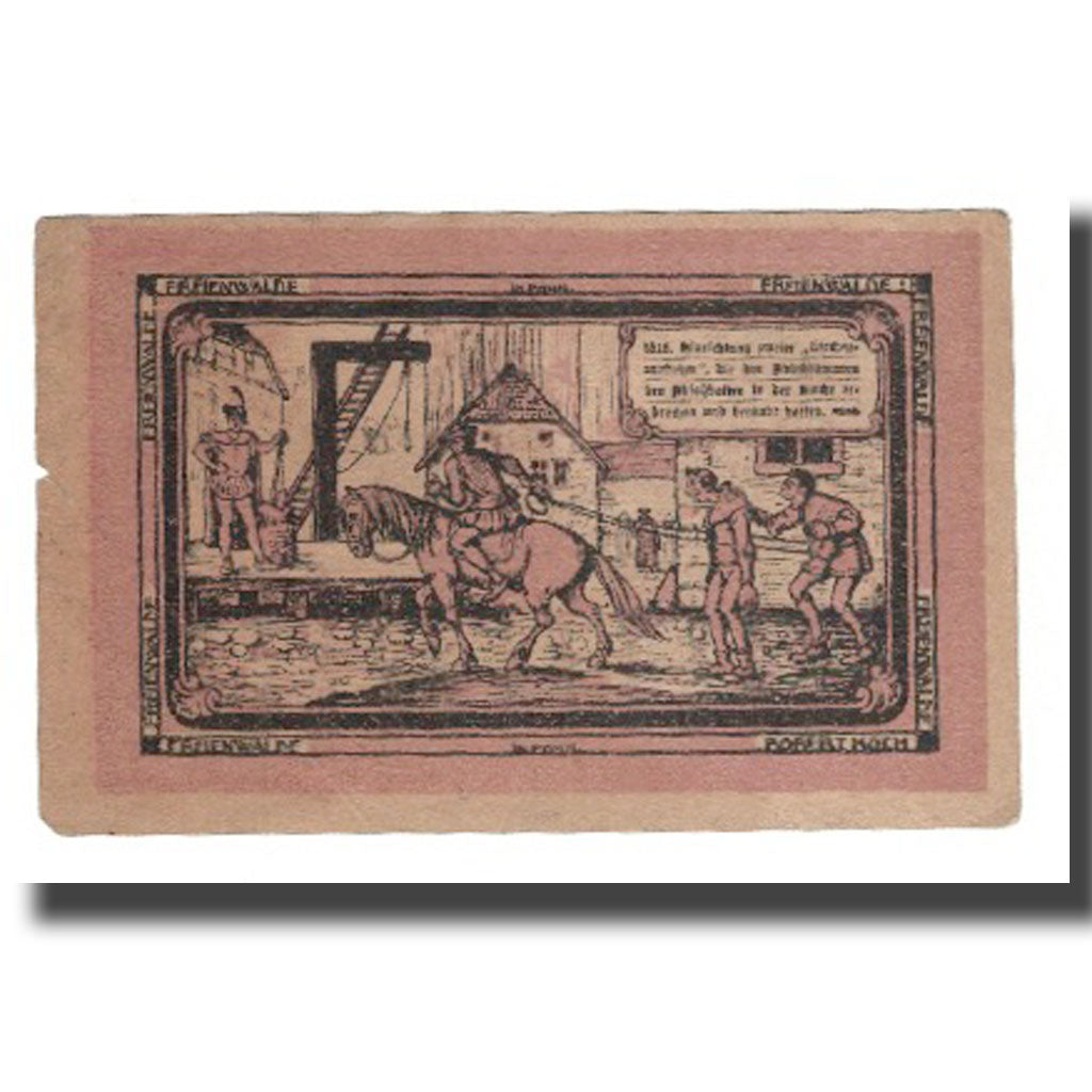 Banknote, Germany, Freienwalde Stadt, 50 Pfennig, personnage, Undated (1922)