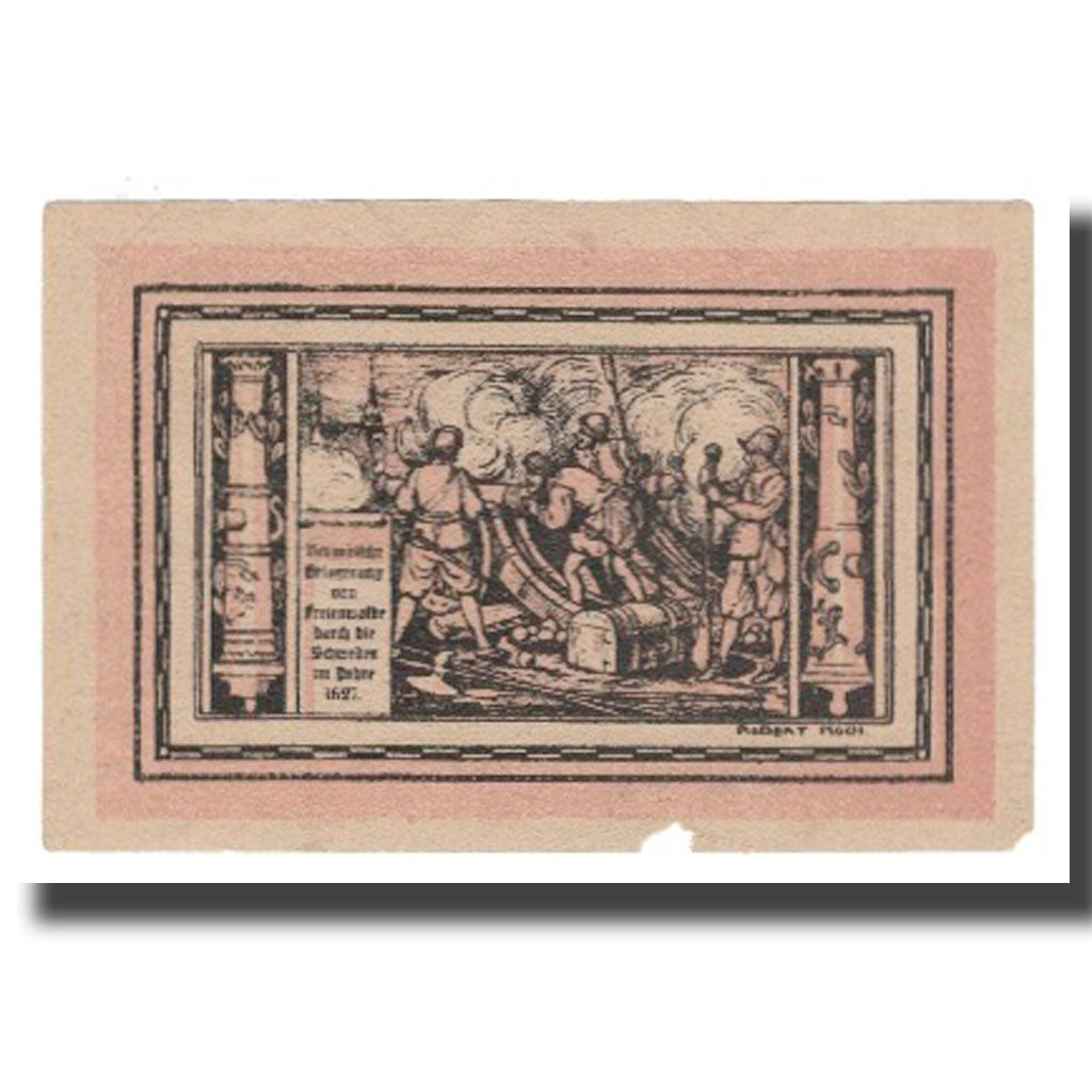 Banconote, Germania, Freienwalde Stadt, 50 Pfennig, personnage 1, Undated