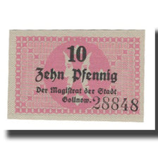 Banconote, Germania, Gollnow Stadt, 10 Pfennig, Texte, SPL-, Mehl:G30.3