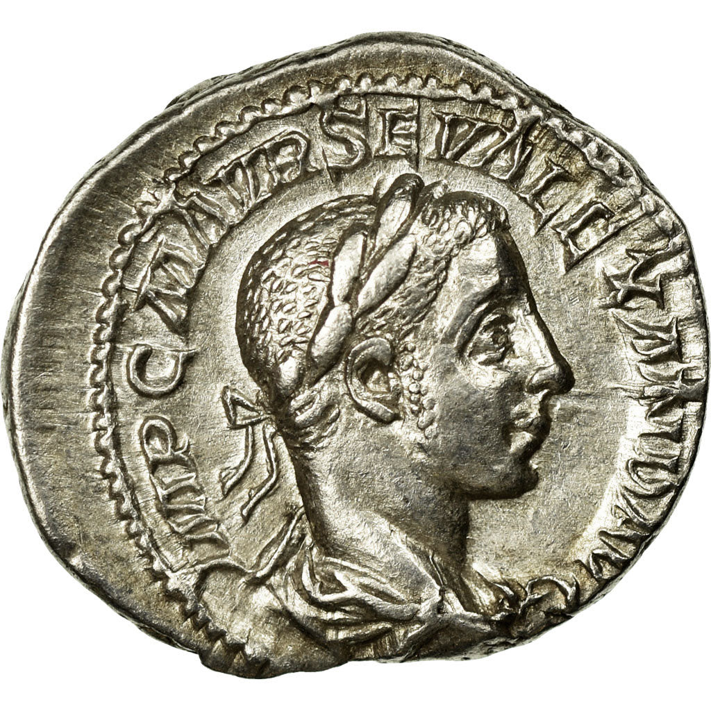 Coin, Severus Alexander, Denarius, 222-235, Roma, AU(50-53), Silver, Cohen:256