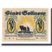 Banconote, Germania, Gollnow Stadt, 50 Pfennig, Clocher, 1921, 1921-08-03, SPL-