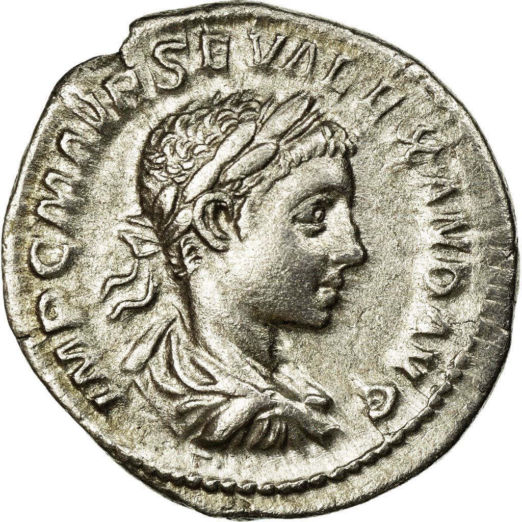 Coin, Severus Alexander, Denarius, 222-235, Roma, AU(50-53), Silver, Cohen:108