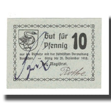 Banconote, Germania, Bentschen Stadt, 10 Pfennig, N.D, 1918, 1918-12-31, SPL-