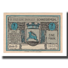 Banconote, Germania, Schneidemühl Städtische Sparkasse, 1 Mark, village 2