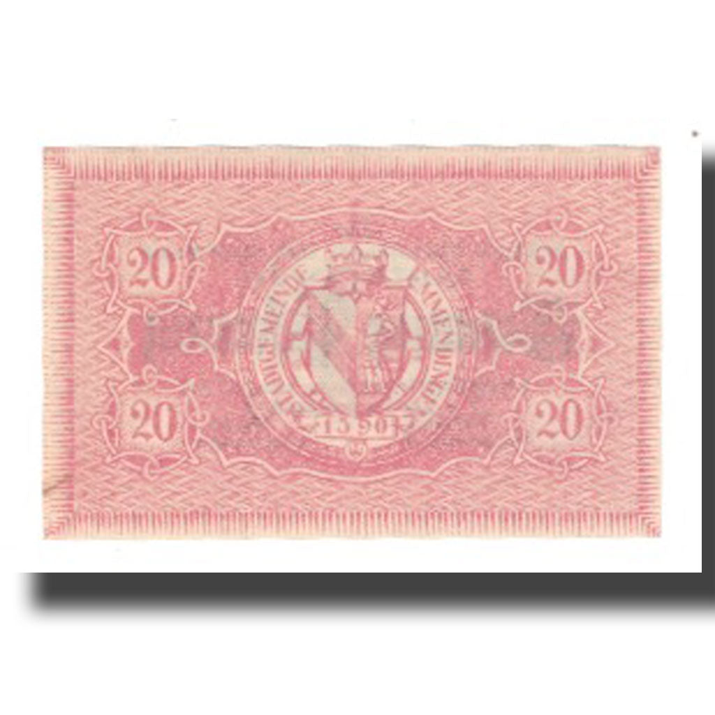 Billet, Allemagne, Emmendingen Stadt, 20 Pfennig, valeur faciale 2, 1917