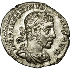 Moneta, Elagabalus, Denarius, AU(50-53), Srebro, Cohen:61