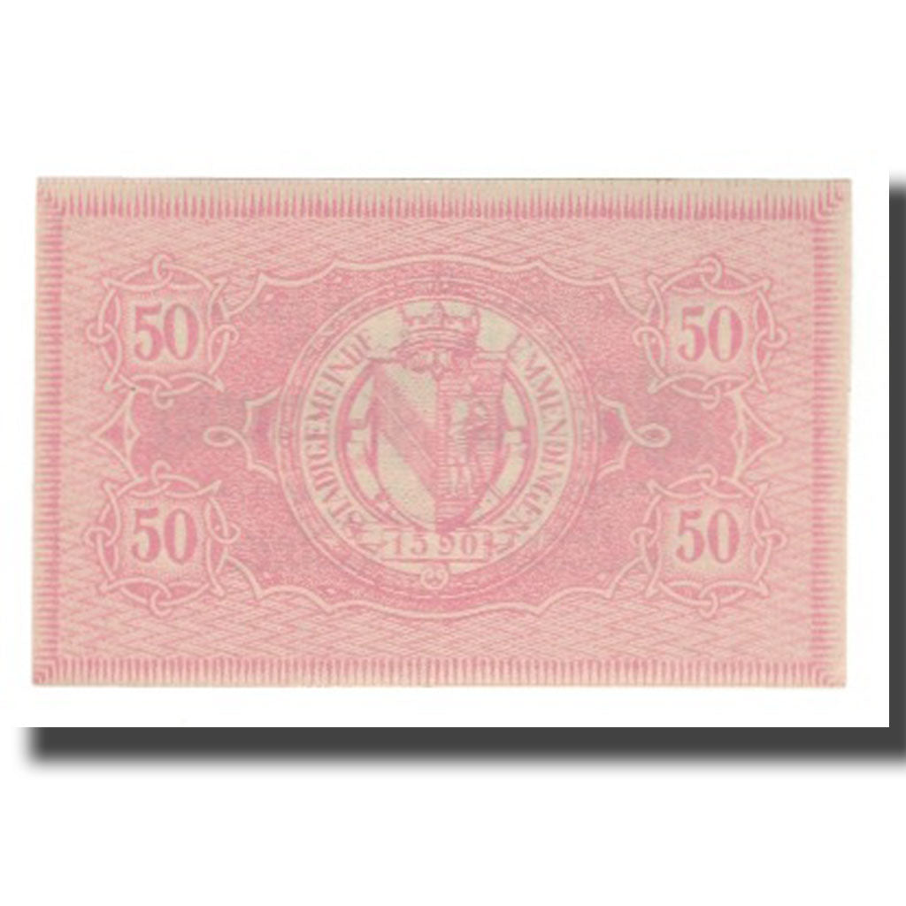 Geldschein, Deutschland, Emmendingen Stadt, 50 Pfennig, valeur faciale, 1917