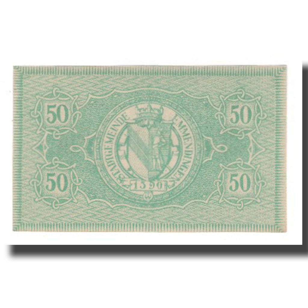 Geldschein, Deutschland, Emmendingen Stadt, 50 Pfennig, valeur faciale 2, 1917