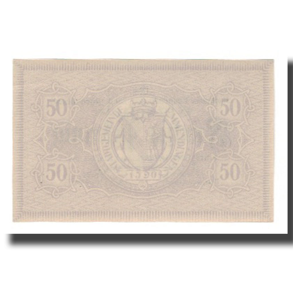 Billet, Allemagne, Emmendingen Stadt, 50 Pfennig, Valeur faciale 3, 1917