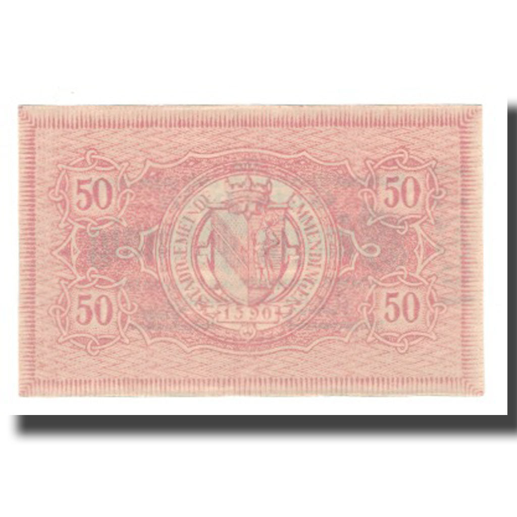Geldschein, Deutschland, Emmendingen Stadt, 50 Pfennig, valeur faciale 4, 1917