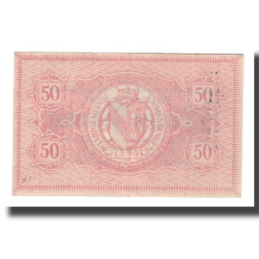 Banknot, Niemcy, Emmendingen Stadt, 50 Pfennig, valeur faciale 6, 1917