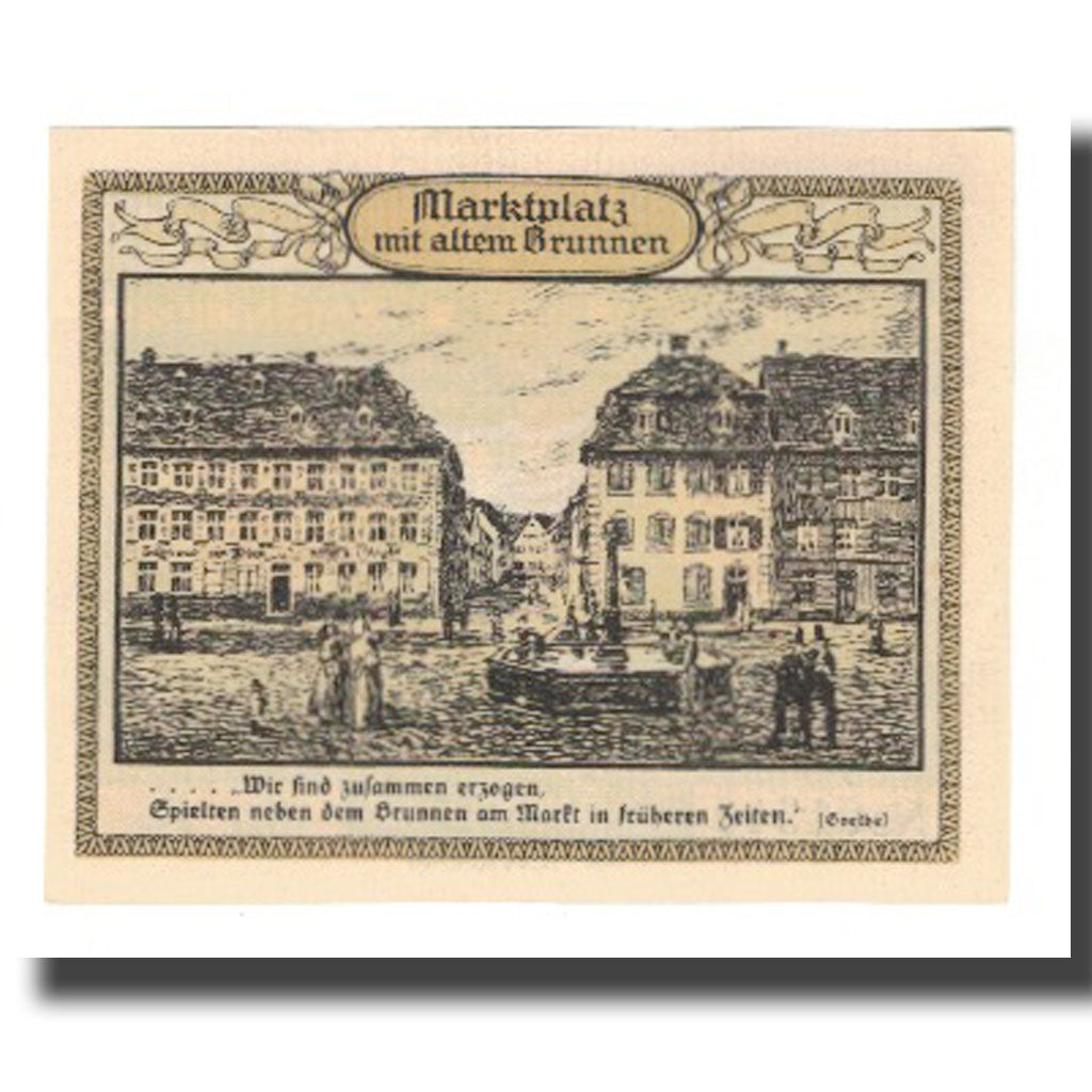 Geldschein, Deutschland, Emmendingen Stadt, 50 Pfennig, place, 1921, VZ