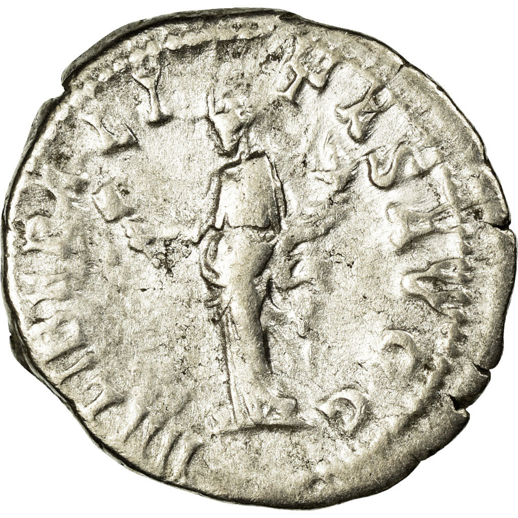Moneta, Caracalla, Denarius, AU(50-53), Srebro, Cohen:122