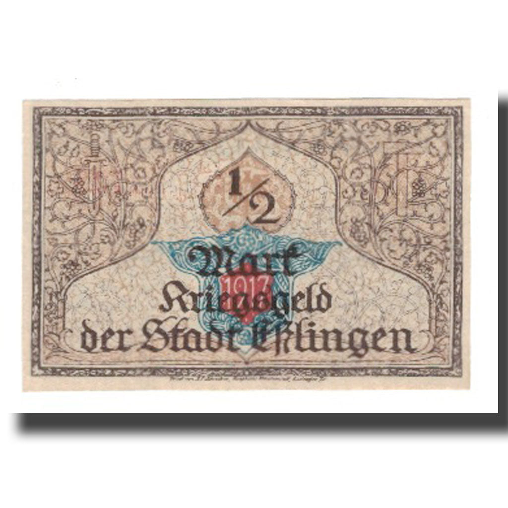 Banknot, Niemcy, Esslingen Stadt, 50 Pfennig, valeur faciale, 1919, 1919-09-01