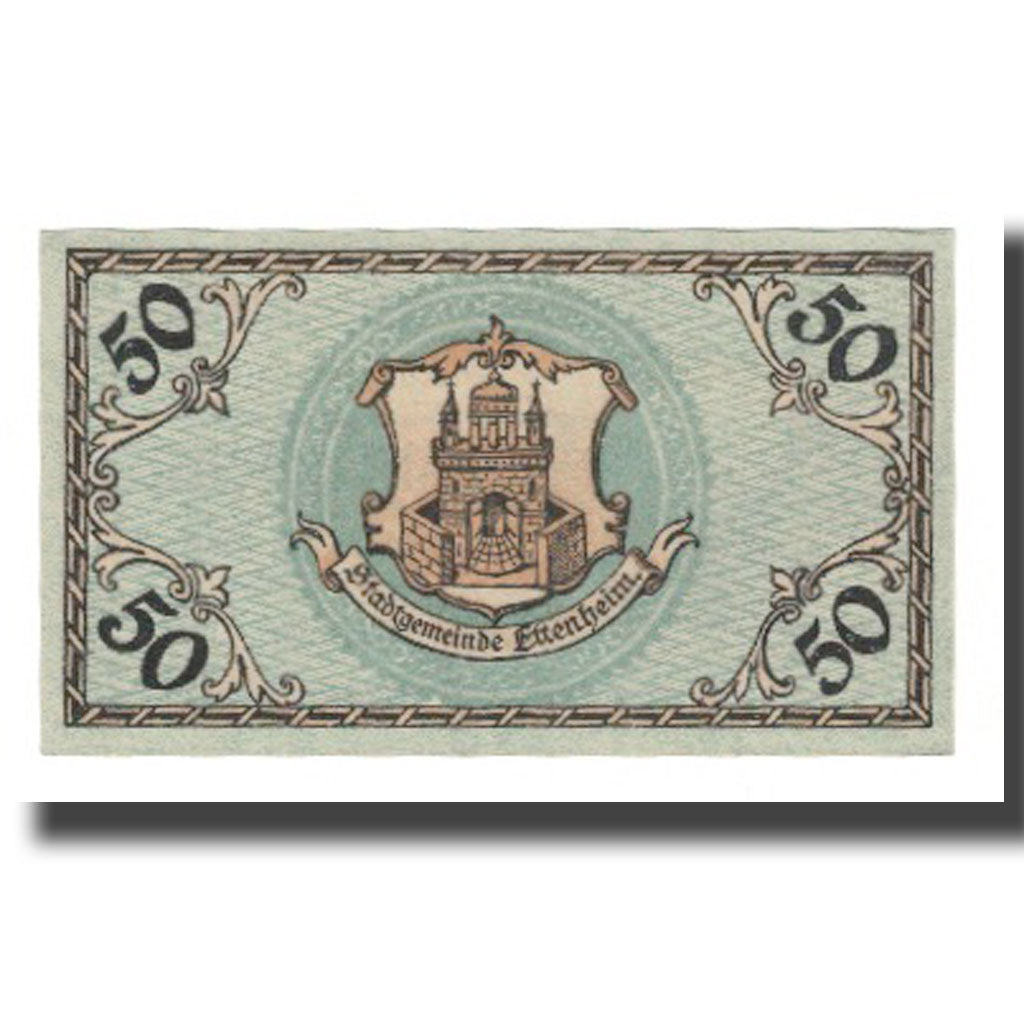 Banknot, Niemcy, Ettenheim Stadt, 50 Pfennig, Batiment, 1920, 1920-04-09