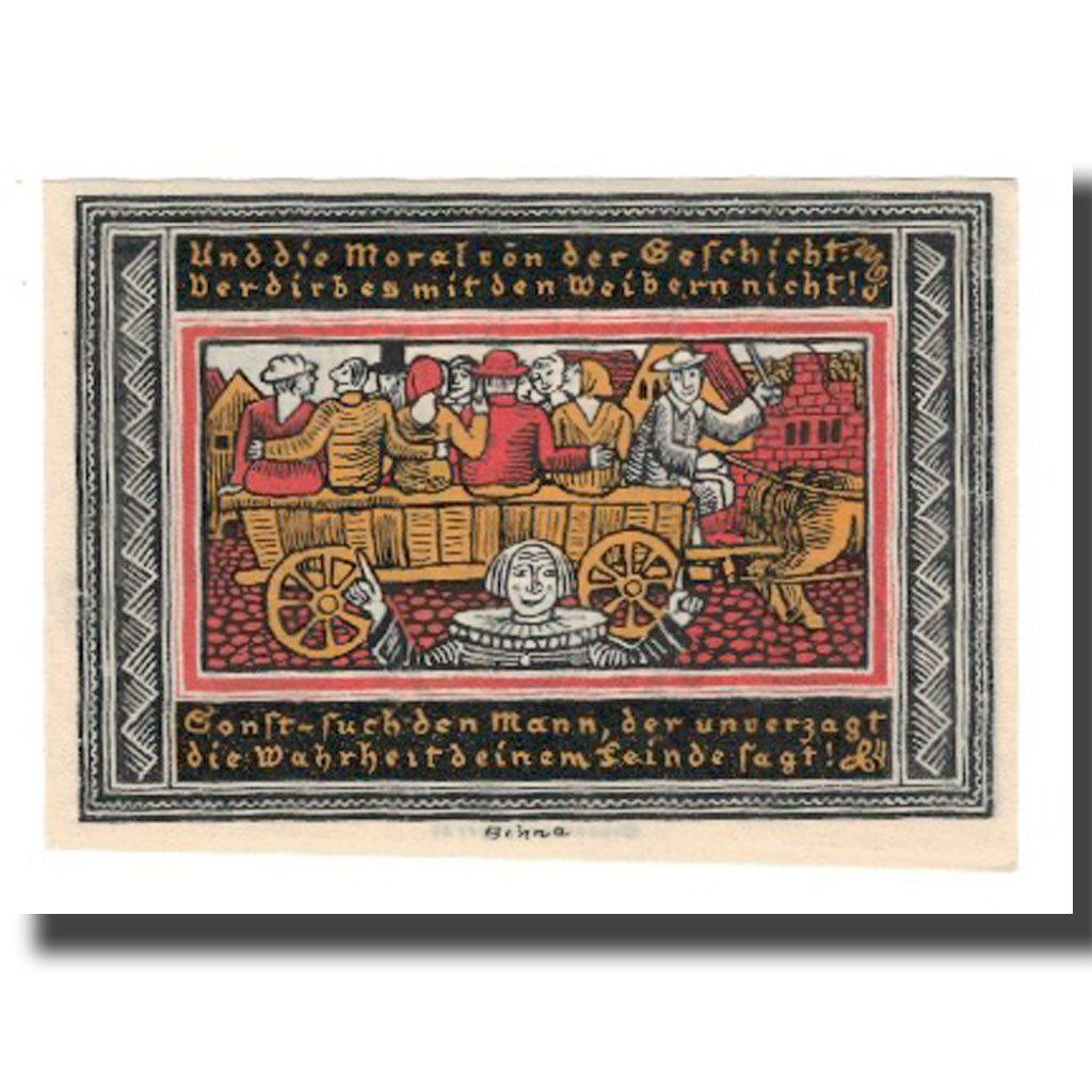 Banconote, Germania, Ettlingen Stadt, 50 Pfennig, personnage 1, 1921, SPL-