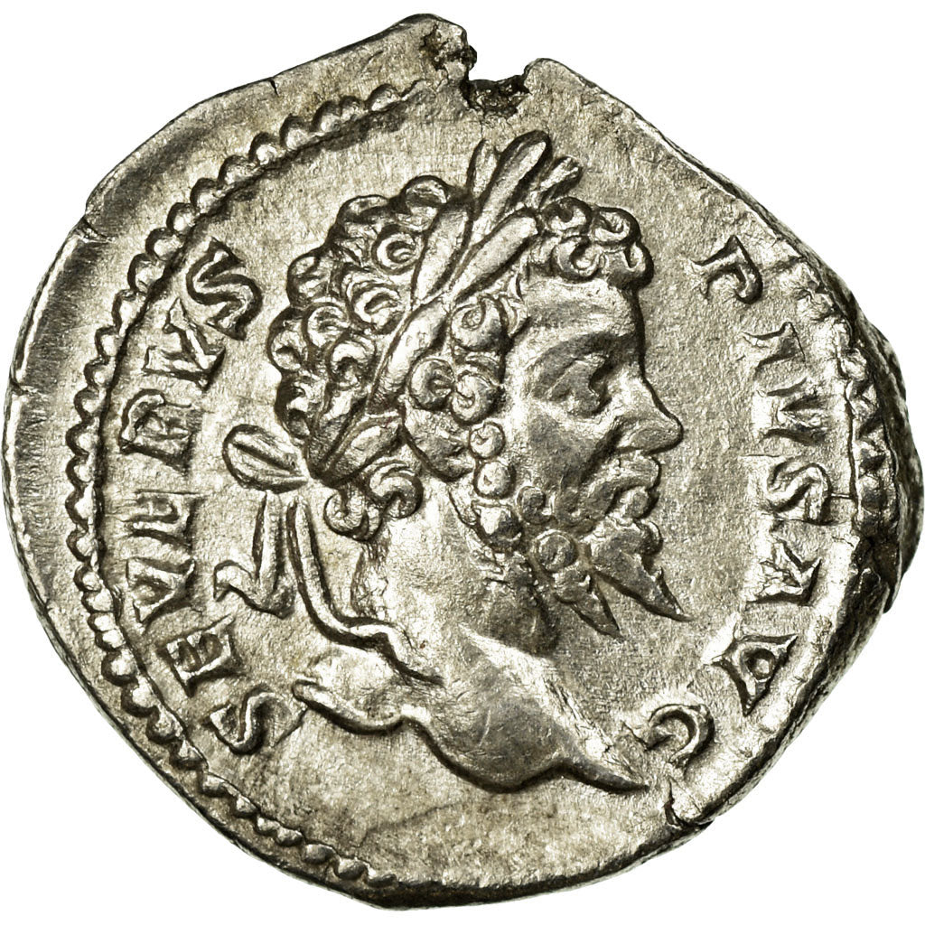 Coin, Septimius Severus, Denarius, AU(50-53), Silver, Cohen:370