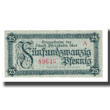 Banknote, Germany, Pforzheim Stadt, 25 Pfennig, Valeur faciale 3, 1920