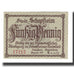 Banconote, Germania, Schopfheim Stadt, 50 Pfennig, personnage, 1919, SPL-