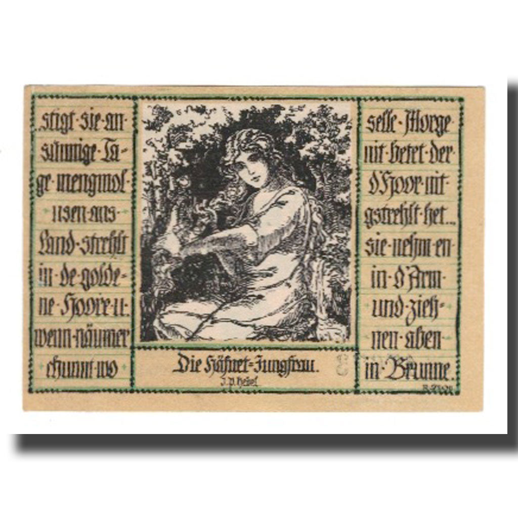 Banconote, Germania, Schopfheim Stadt, 50 Pfennig, personnage 5, 1921