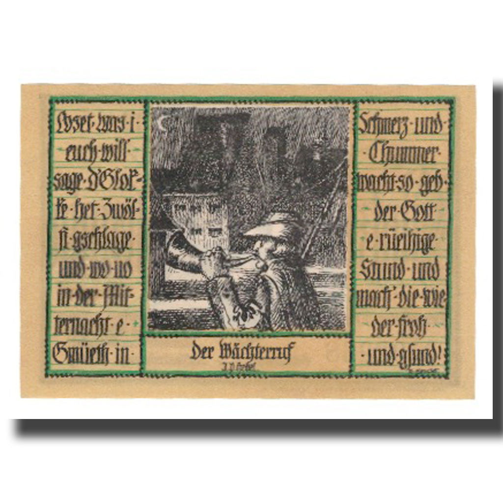 Geldschein, Deutschland, Schopfheim Stadt, 50 Pfennig, personnage 7, 1921