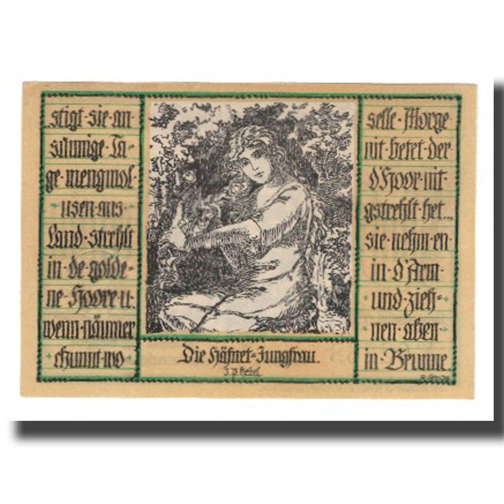 Banconote, Germania, Schopfheim Stadt, 50 Pfennig, personnage 2, 1921