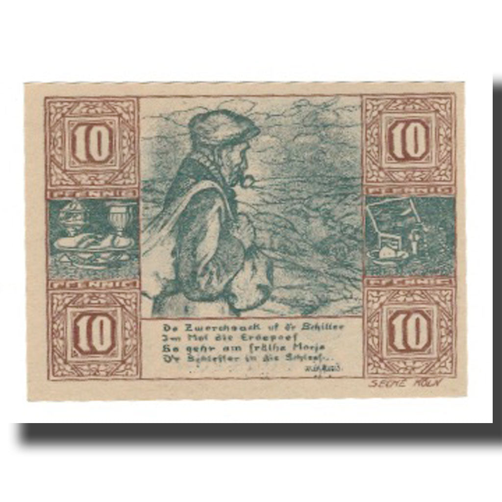 Geldschein, Deutschland, Birkenfeld Landesvorstand, 10 Pfennig, personnage 1