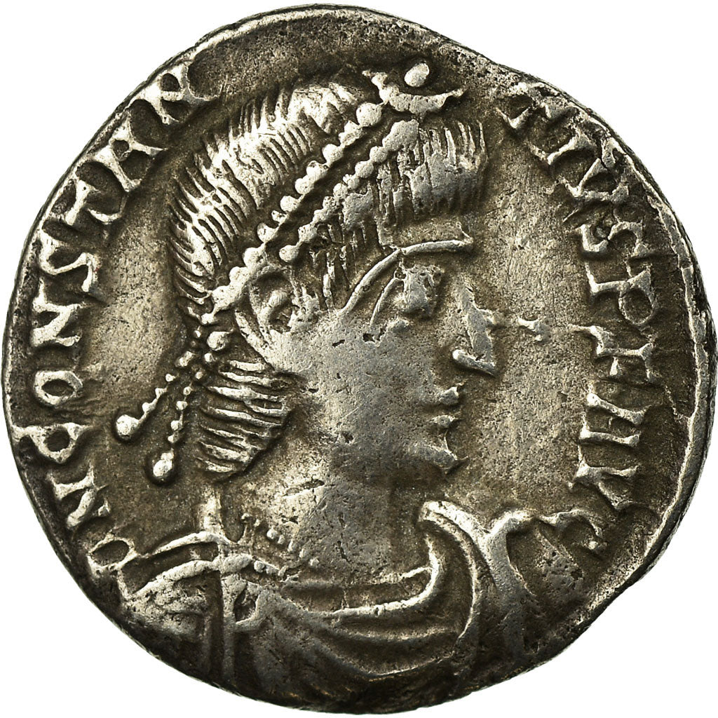 Coin, Constantius II, Siliqua, Arles, AU(50-53), Silver, Cohen:343