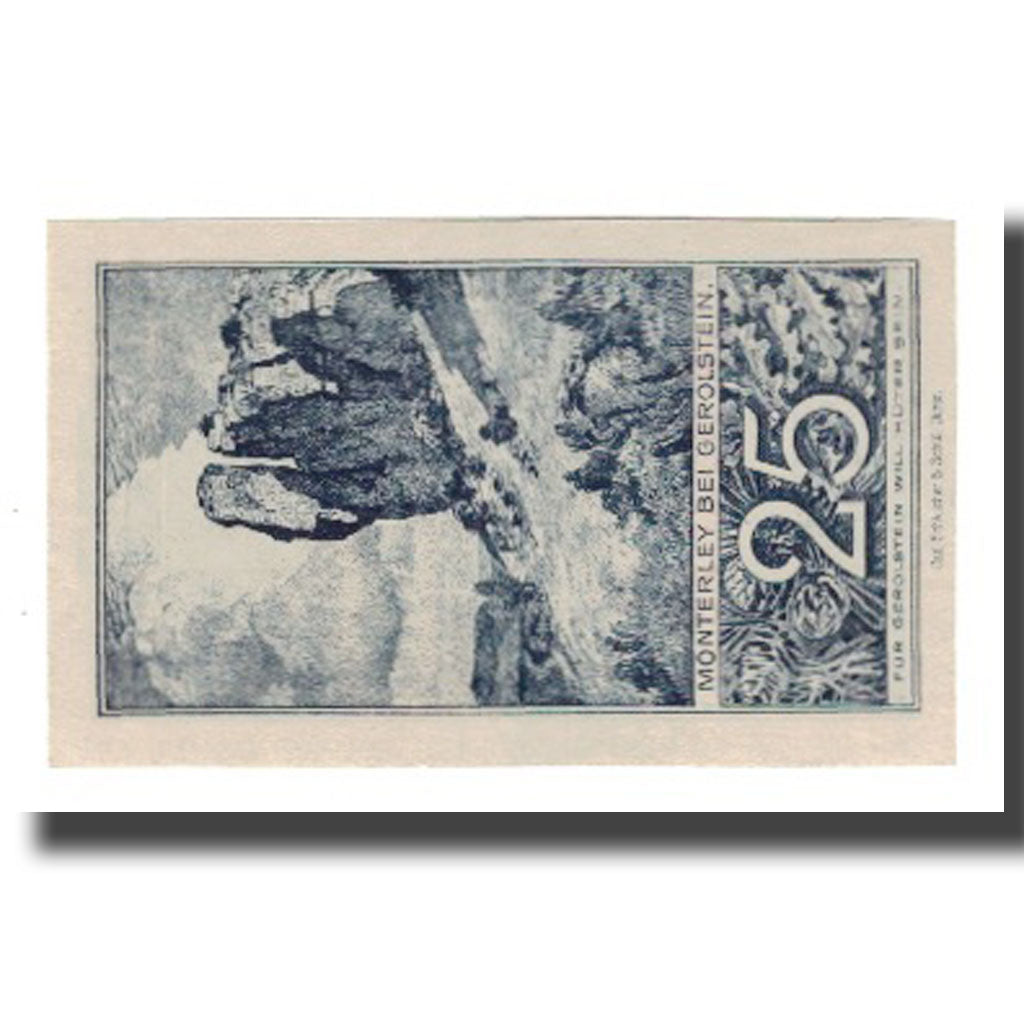 Banconote, Germania, Daun Kreis, 25 Pfennig, paysage, 1920, 1920-02-20, SPL-