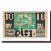Banconote, Germania, Diez Stadt, 10 Pfennig, personnage, 1919, SPL-, Mehl:D15.5