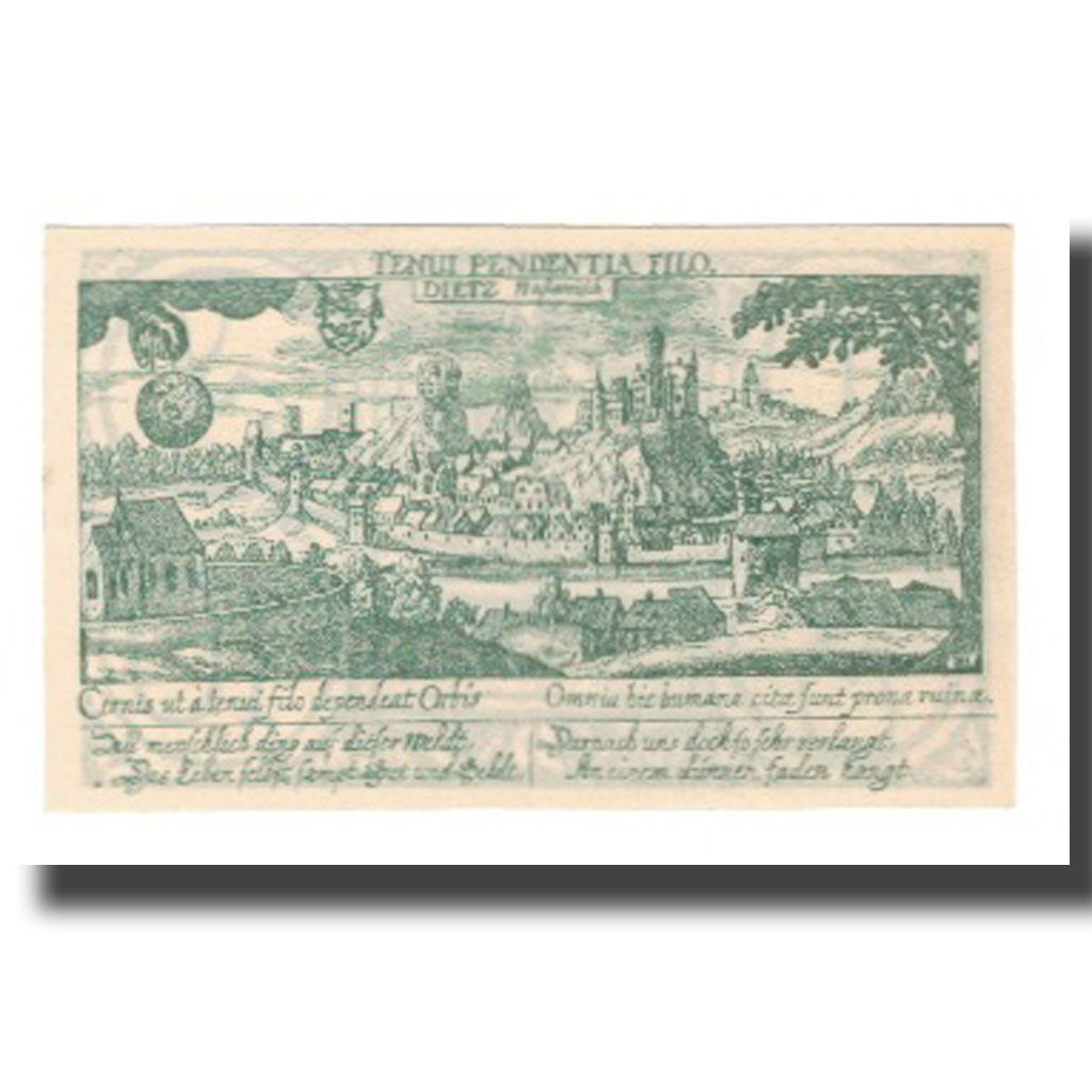 Banconote, Germania, Diez Stadt, 10 Pfennig, paysage 4, 1920, SPL-, Mehl:D15.6