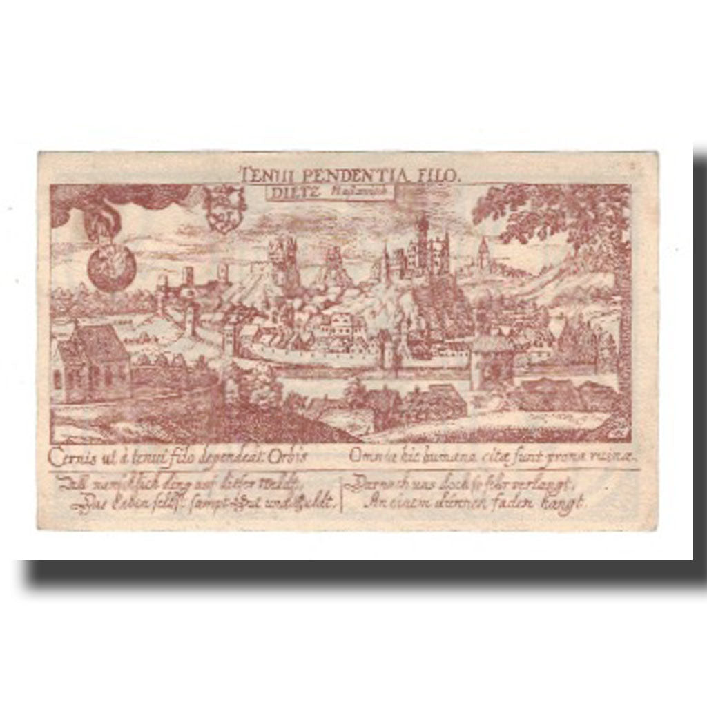Banconote, Germania, Diez Stadt, 50 Pfennig, paysage 1, 1920, SPL-, Mehl:D15.6