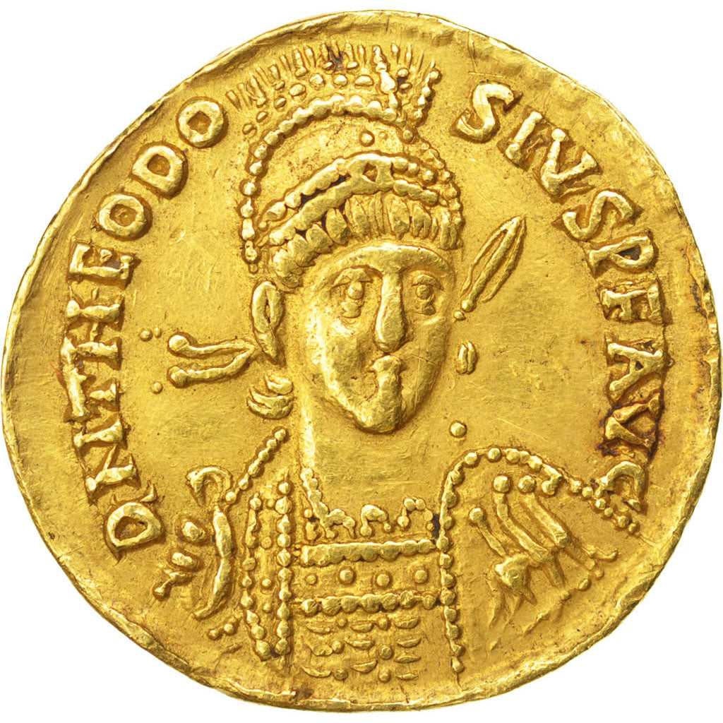 Theodosius II, Solidus, Constantinople, AU(50-53), Gold, 4.30