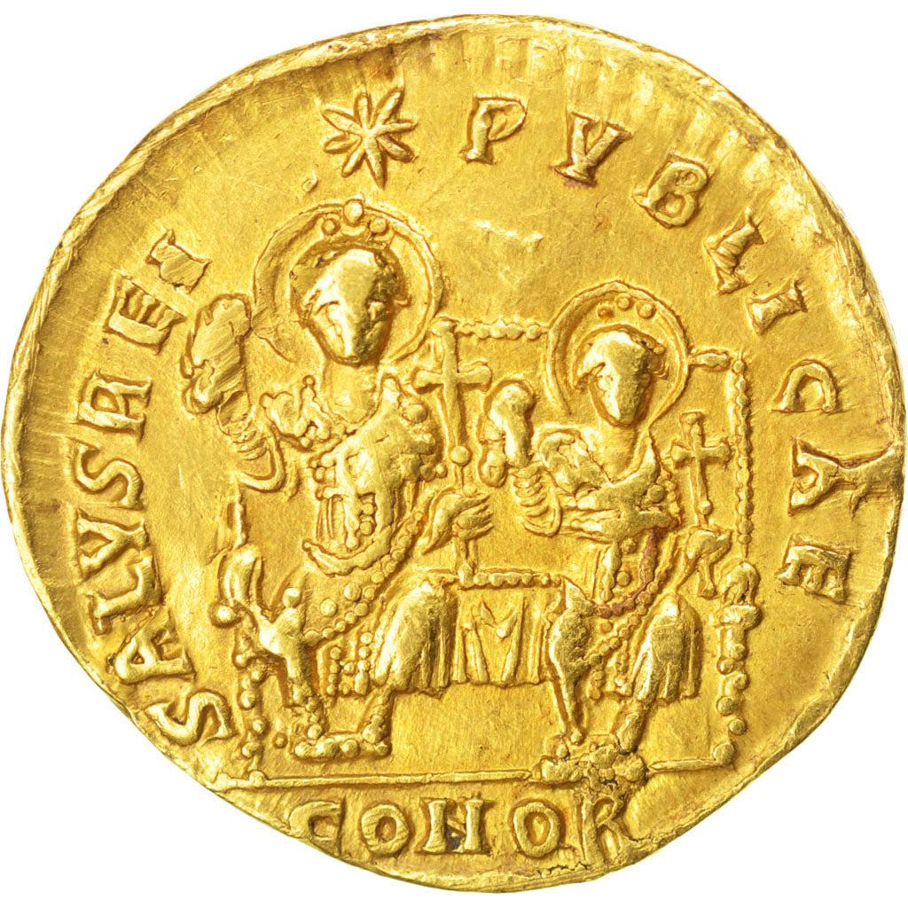 Theodosius II, Solidus, Constantinople, AU(50-53), Gold, 4.30