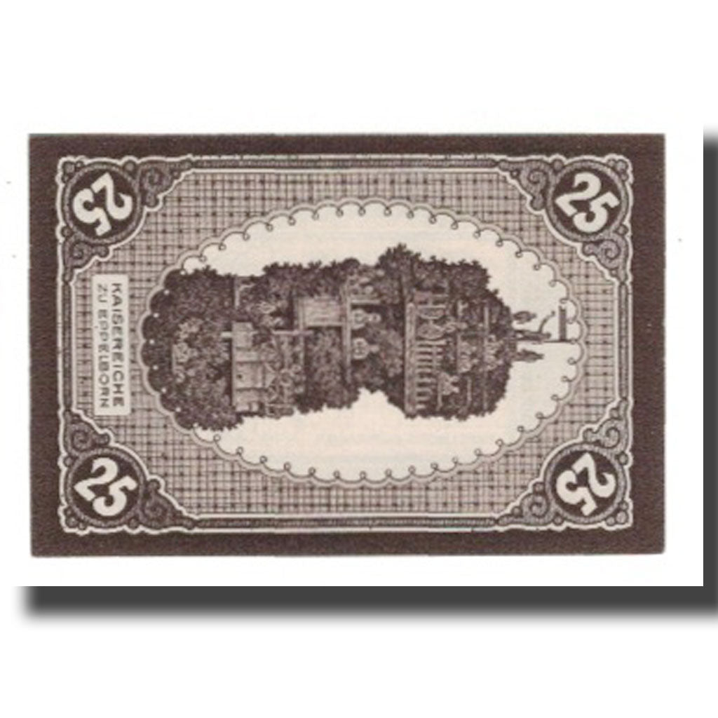 Banconote, Germania, Eppelborn Dirmingen Burgermeisterel, 25 Pfennig, personnage