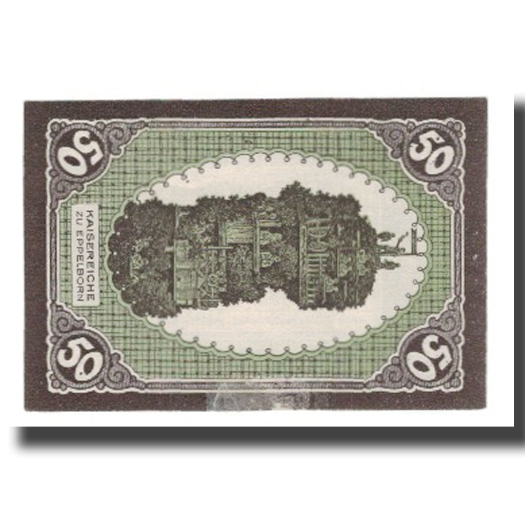 Banconote, Germania, Eppelborn Dirmingen Burgermeisterel, 50 Pfennig, personnage