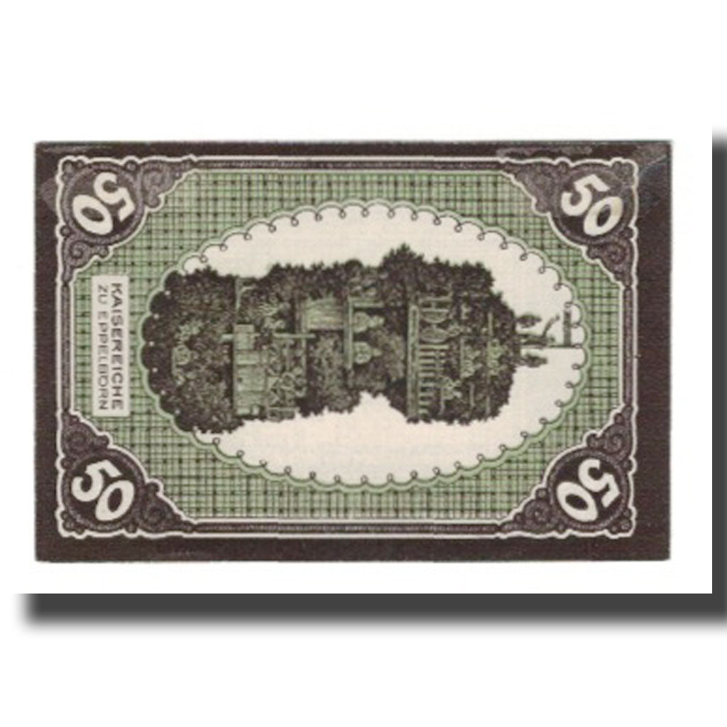 Nota, Alemanha, Eppelborn Dirmingen Burgermeisterel, 50 Pfennig, personnage 5