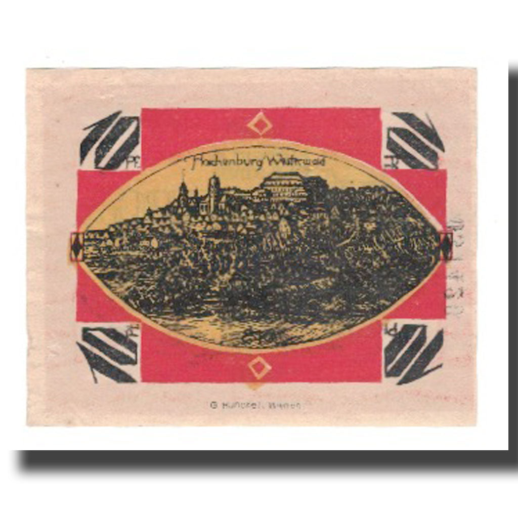 Banknot, Niemcy, Hachenburg Stadt, 10 Pfennig, paysage, 1921, 1921-06-01