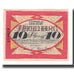 Geldschein, Deutschland, Hachenburg Stadt, 10 Pfennig, paysage 2, 1921