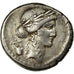Münze, Claudia, Denarius, SS+, Silber