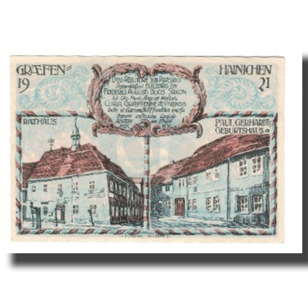 Banconote, Germania, Grafenhainichen Stadt, 10 Pfennig, rue 2, 1921, 1921-05-31
