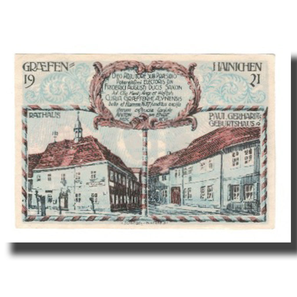 Banknote, Germany, Grafenhainichen Stadt, 10 Pfennig, rue 3, 1921, 1921-05-31