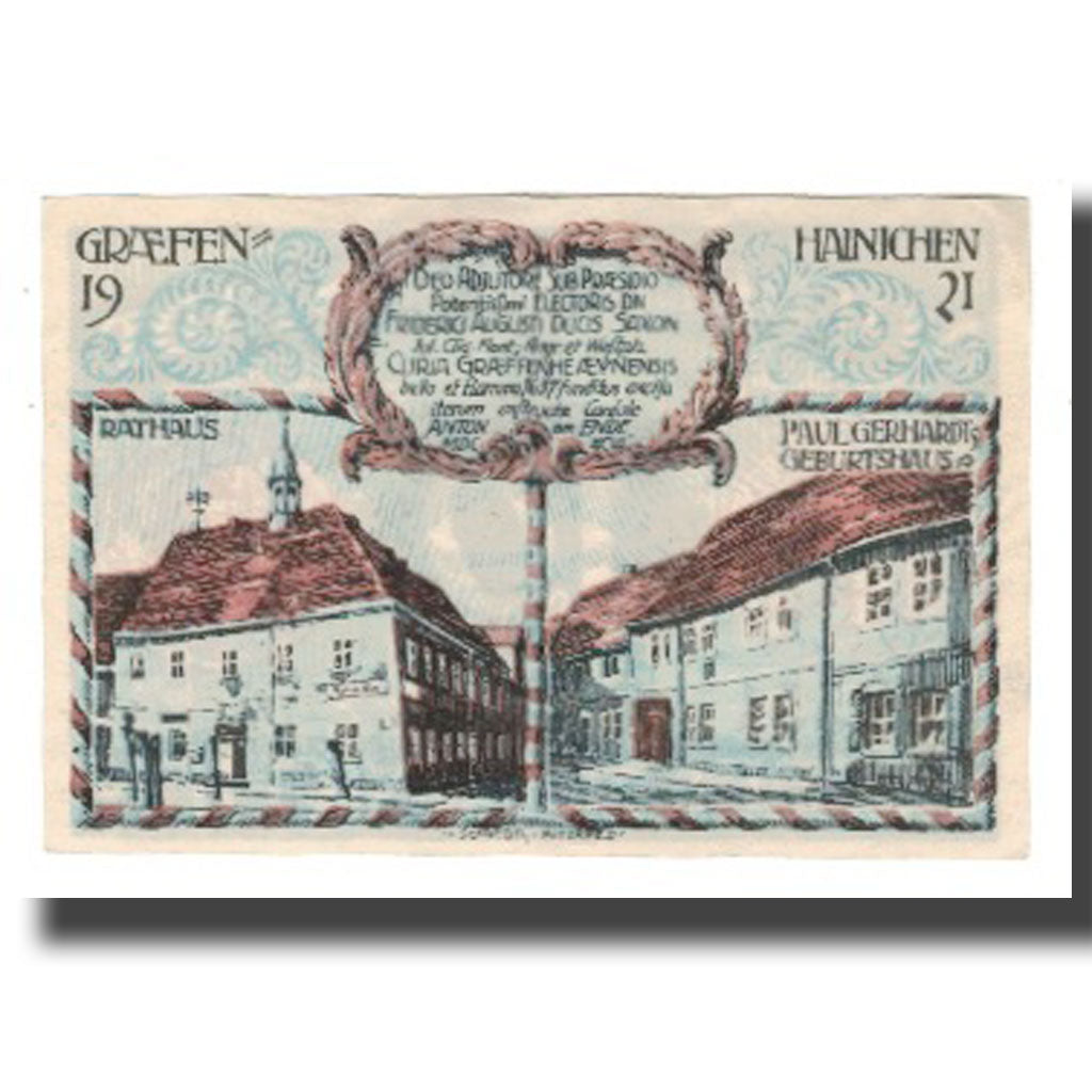 Banconote, Germania, Grafenhainichen Stadt, 10 Pfennig, Rue 5, 1921, 1921-05-31