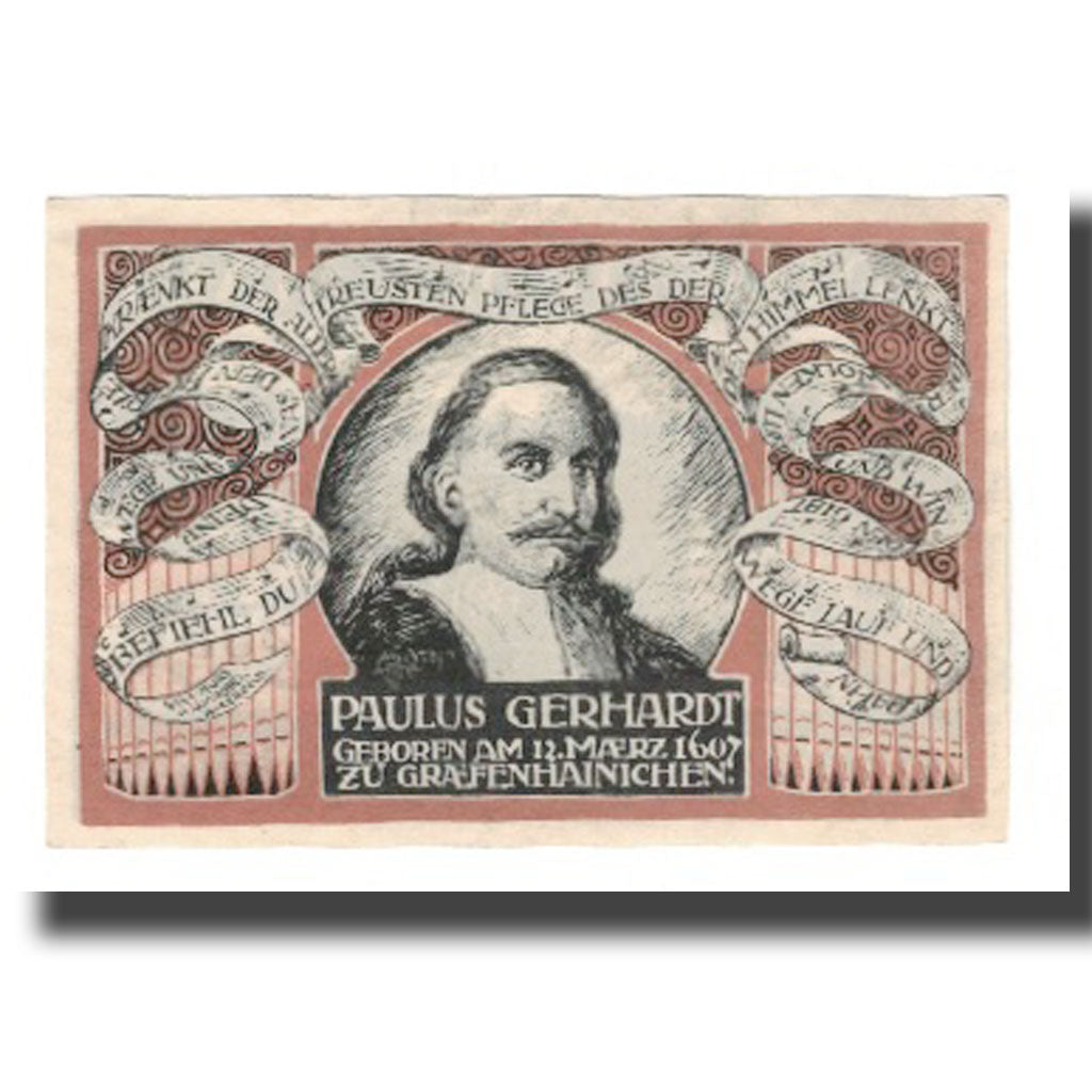 Banknote, Germany, Grafenhainichen Stadt, 50 Pfennig, personnage 3, 1921