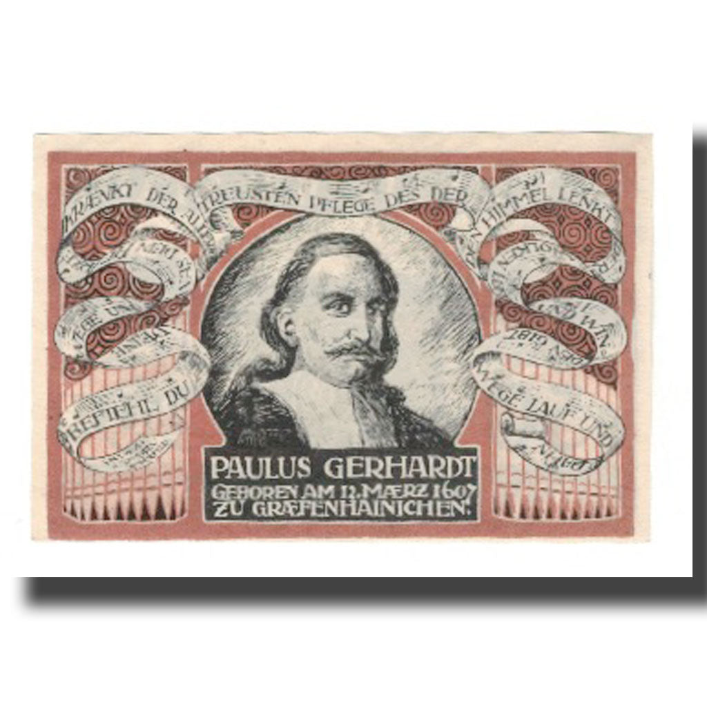 Banknote, Germany, Grafenhainichen Stadt, 50 Pfennig, personnage 6, 1921