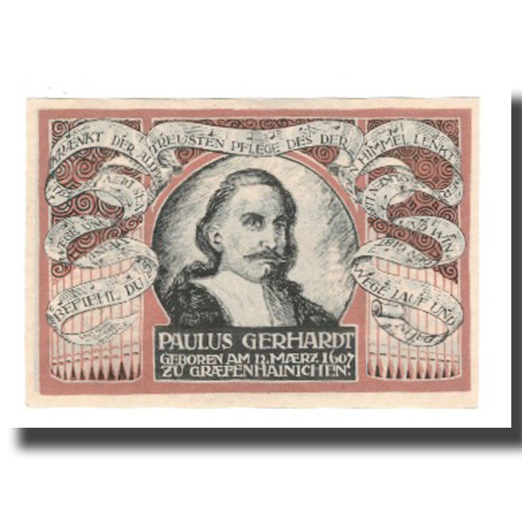 Banknote, Germany, Grafenhainichen Stadt, 50 Pfennig, personnage 7, 1921