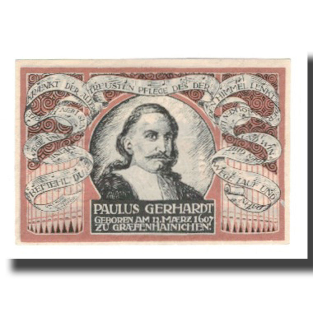 Banknote, Germany, Grafenhainichen Stadt, 50 Pfennig, personnage 8, 1921